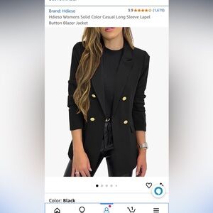 Double breast black blazer
